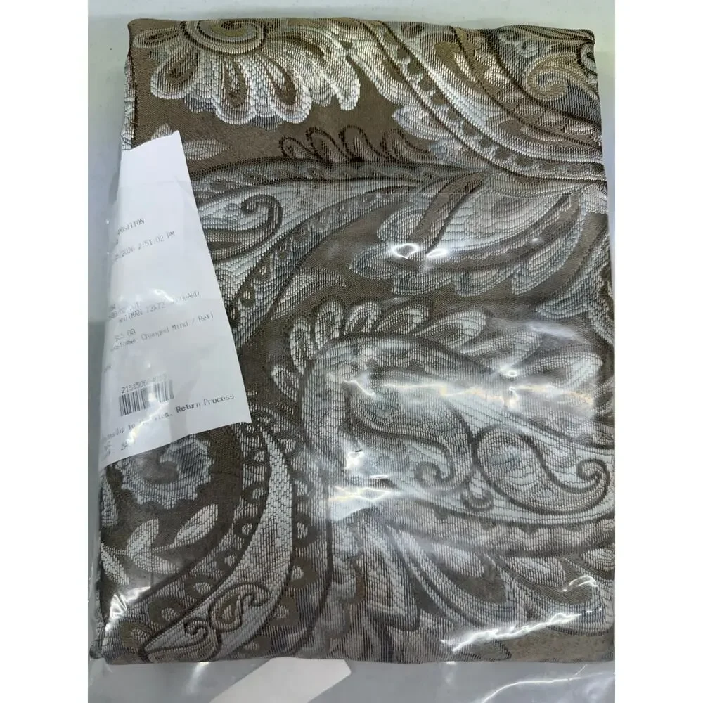 Madison Park Decorative Shower Curtain 72x72 Taupe/Champagne – New